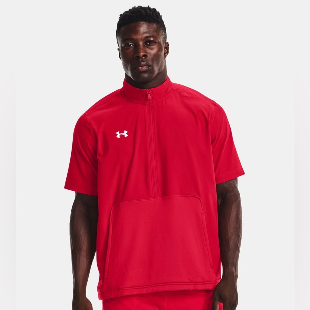 Men's UA Motivate 2.0 Short Sleeve Color Red Size Small